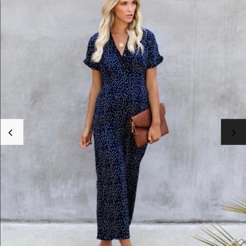 NWT VICI Polka Dot Jumpsuit